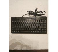 Perixx PERIBOARD-409 H, US, Mini USB-klawiatura, 2 Hubs, czarny (US-Layout)