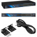 Switch 24 port PoE 100Mbps, 2xRJ45 Gigabit Uplink + 1xSFP BCS-B-SP2402G-1SFP
