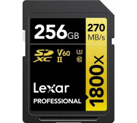 SD  Lexar Professional 1800x SDXC 256 GB Class 10 UHS-II/U3 V60 (LSD1800256G-BNNNG)