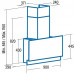 CATA | Hood | Goya PRO 90 BK | Wall mounted | Energy efficiency class A+++ | Plotis 90 cm | 842 m³/h | Touch control | LED | Juodas glass