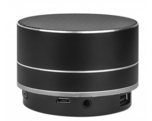 MANHATTAN Metallic LED-Bluetooth- buntes Licht Bedienelemente USB-A-Port MicroSD-Kartenslot 3,5mm-Klinkenbuchse schwarz