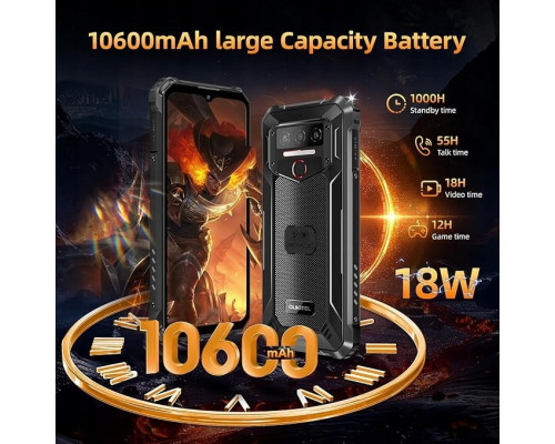 Oukitel WP23 Plus phone, 256/8 GB, black
