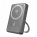 Dudao K28 10000mAh PD 22.5W z MagSafe z metalową obudową i pierścieniem-podstawką - gray