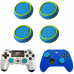 Gripy Nakładki for pada PS3 PS4 PS5 Xbox Gumki Analog Blue, Green 4x