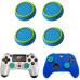 Gripy Nakładki for pada PS3 PS4 PS5 Xbox Gumki Analog Blue, Green 4x