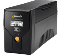 Infosec X3 EX LCD USB 1000 charger UPS Technologia line-interactive 1 kVA 2 x gniazdo sieciowe