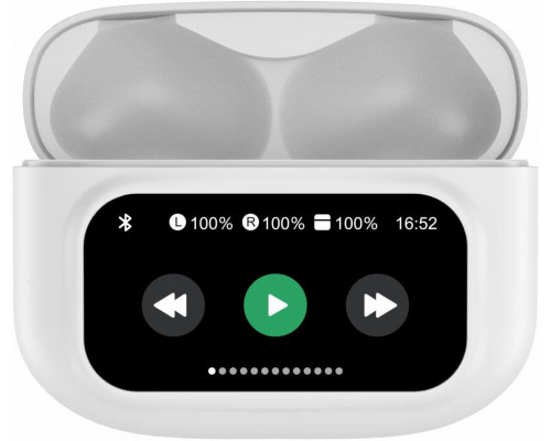 Denver TWD-305 TW BT Earbuds/Ladecase m. Touchscreen weiß