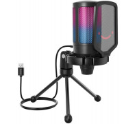 Fifine Technology FIFINE AmpliGame A6V RGB Juodas (Juodas) Kondensatorinis Mikrofonas