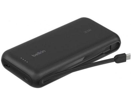 Belkin 20.000mAh schw. 30W integr.USB-C Kab. BPB024hqBK