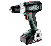 METABO.SB 18 L Mobile workshop + 2 Li-Ion batteries 18V/2.0 Ah with charger SC 30 + 74 elements