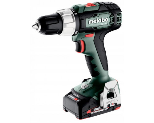 METABO.SB 18 L Mobile workshop + 2 Li-Ion batteries 18V/2.0 Ah with charger SC 30 + 74 elements