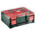 METABO.SB 18 L Mobile workshop + 2 Li-Ion batteries 18V/2.0 Ah with charger SC 30 + 74 elements