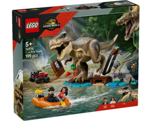 LEGO Jurassic World 76975 T. rex and the river escape