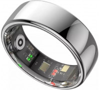 Smart RING PRO srebrny, pomiar stresu, t�tno, monitorowanie snu, roz. 8, Powerton