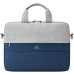 Rivacase 7522 GREY/DARK BLUE torba na laptop 35,6 cm (14") Briefcase Blue, Gray