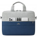 Rivacase 7522 GREY/DARK BLUE torba na laptop 35,6 cm (14") Briefcase Blue, Gray