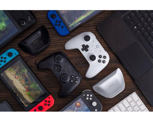 8BitDo Ultimate 2 Wireless BT game controller, PC/Switch, white