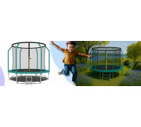 Garden trampoline dla dzieci 312cm with outer mesh i drabinką
