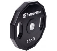 inSPORTline Rubberized load olympic Ruberton 15 kg black (15899)