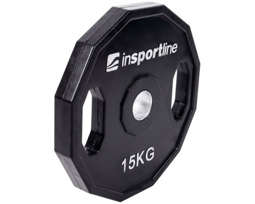 inSPORTline Rubberized load olympic Ruberton 15 kg black (15899)