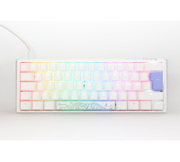 Ducky One 3 Mini 60% Mechanical Keyboard with Cherry MX Silver Switches, White
