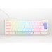 Ducky One 3 Mini 60% Mechanical Keyboard with Cherry MX Silver Switches, White
