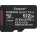 SD  Kingston Canvas Select Plus MicroSDXC 512 GB Class 10 UHS-I/U3 A1 V30 (SDCS3/512GBSP)
