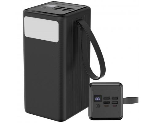 PLATINET POWER BANK 60000 mAh 65W PD FLASHLIGHT USB-C 1M CABLE [46260]