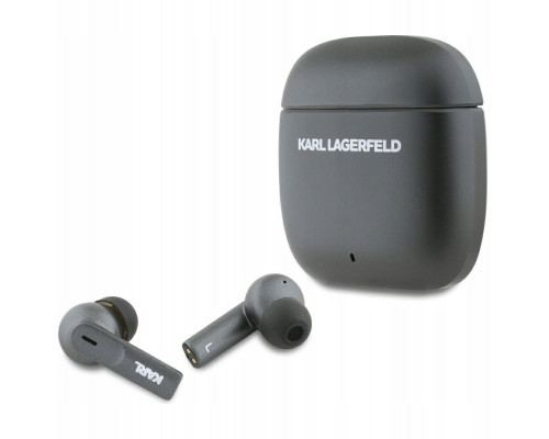 Wireless Karl Lagerfeld Metal Printed Logo TWS ANC/ENC Bluetooth 5.4 (black)