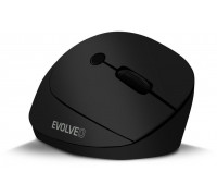 EVOLVEO LadyErgo, tichá vertikální ergonomická myš, 2.4GHz, černá