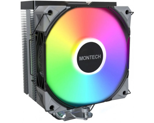 Montech NX400 Black CPU-Khler, ARGB - 120mm, schwarz