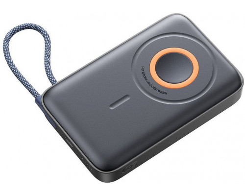 Joyroom JR-PBM02 22,5W 10000mAh 3w1 indukcyjny magnetic kompatybilny z MagSafe with a built-in kablem - black