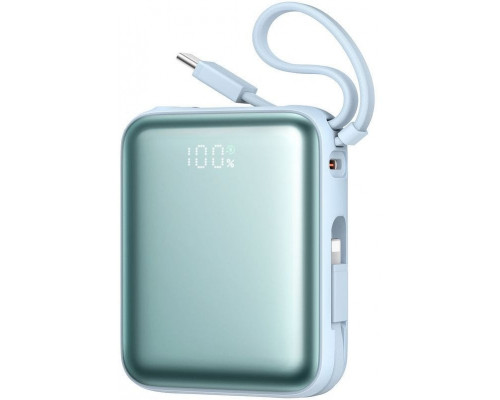 Joyroom JR-PBF27 22,5W 10000mAh z dwoma wbudowanymi kablami - Blue