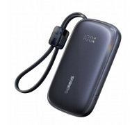 Baseus EnerFill FC21 QPow3 Ultra 10000mAh 22.5W ar displeju cyfrowym i odłączanym kablem - black