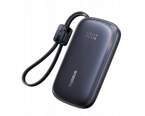 Baseus EnerFill FC21 QPow3 Ultra 10000mAh 22.5W ar displeju cyfrowym i odłączanym kablem - black
