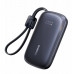 Baseus EnerFill FC21 QPow3 Ultra 10000mAh 22.5W ar displeju cyfrowym i odłączanym kablem - black
