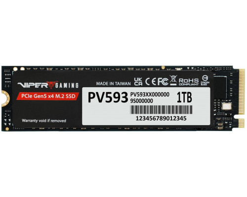 SSD Patriot Viper PV593 1TB M.2 2280 PCI-E x4 Gen5 NVMe (PV593P1TBM28H)
