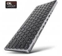 KEYBOARD + I/O HUB 9IN1/0.6M HMC-KB-CRL AXAGON