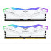 TeamGroup DDR5 - 16GB - 6400 - CL - 32 RGB white, dual kit TEM, memory (white, FF4D532G6400HC32ADC01, Delta RGB, INTEL XMP)