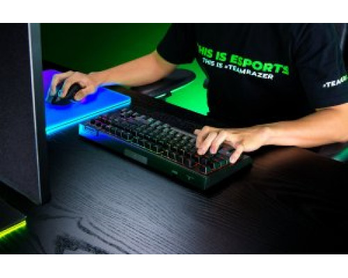 Razer BlackWidow V4 Tenkeyless HyperSpeed  Gaming USB + RF Wireless + Bluetooth QWERTY Amerykański międzynarodowy Czarny