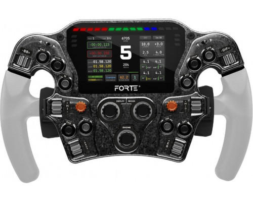 Asetek SimSports Forte Formula Pro Button Box, 4,3 Zoll LCD, aRGB - schwarz