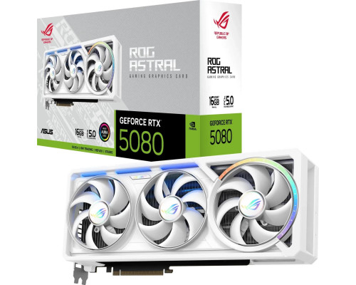 Asus ROG Astral GeForce RTX 5080 White 16GB GDDR7 DLSS4 (ROG-ASTRAL-RTX5080-16G-WHITE)