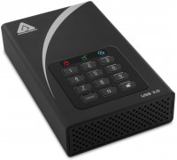 Apricorn Aegis Padlock DT zewnętrzny dysk twarde 12 TB USB Typu B 2.0/3.2 Gen 1 (3.1 Gen 1) Black