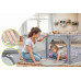 King Kids KOJEC DZIECIĘCY 140x140 cm PLAC ZABAW SUCHY BASEN UCHWYTY I 50 PIŁEK