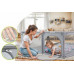 King Kids KOJEC DZIECIĘCY 140x140 cm PLAC ZABAW SUCHY BASEN UCHWYTY I 50 PIŁEK