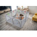 King Kids KOJEC DZIECIĘCY 140x140 cm PLAC ZABAW SUCHY BASEN UCHWYTY I 50 PIŁEK