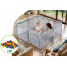 King Kids KOJEC DZIECIĘCY 140x140 cm PLAC ZABAW SUCHY BASEN UCHWYTY I 50 PIŁEK