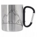 Mug Turystyczny Thermal Stalowy z Karabińczykiem Prezent ORION 350 ml Mug Turystyczny Thermal Stalowy z Karabińczykiem Prezent ORION 350 ml