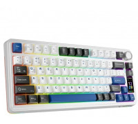 Rampage Quell Pro bezprzewodowa klawiatura mechaniczna Ekran, Gasket, Hot-Swap 2,4G + BT