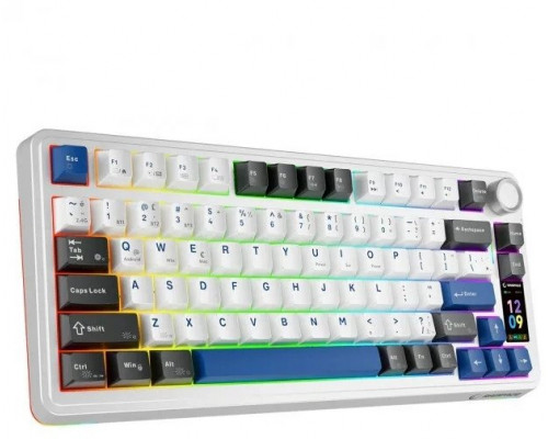 Rampage Quell Pro bezprzewodowa klawiatura mechaniczna Ekran, Gasket, Hot-Swap 2,4G + BT